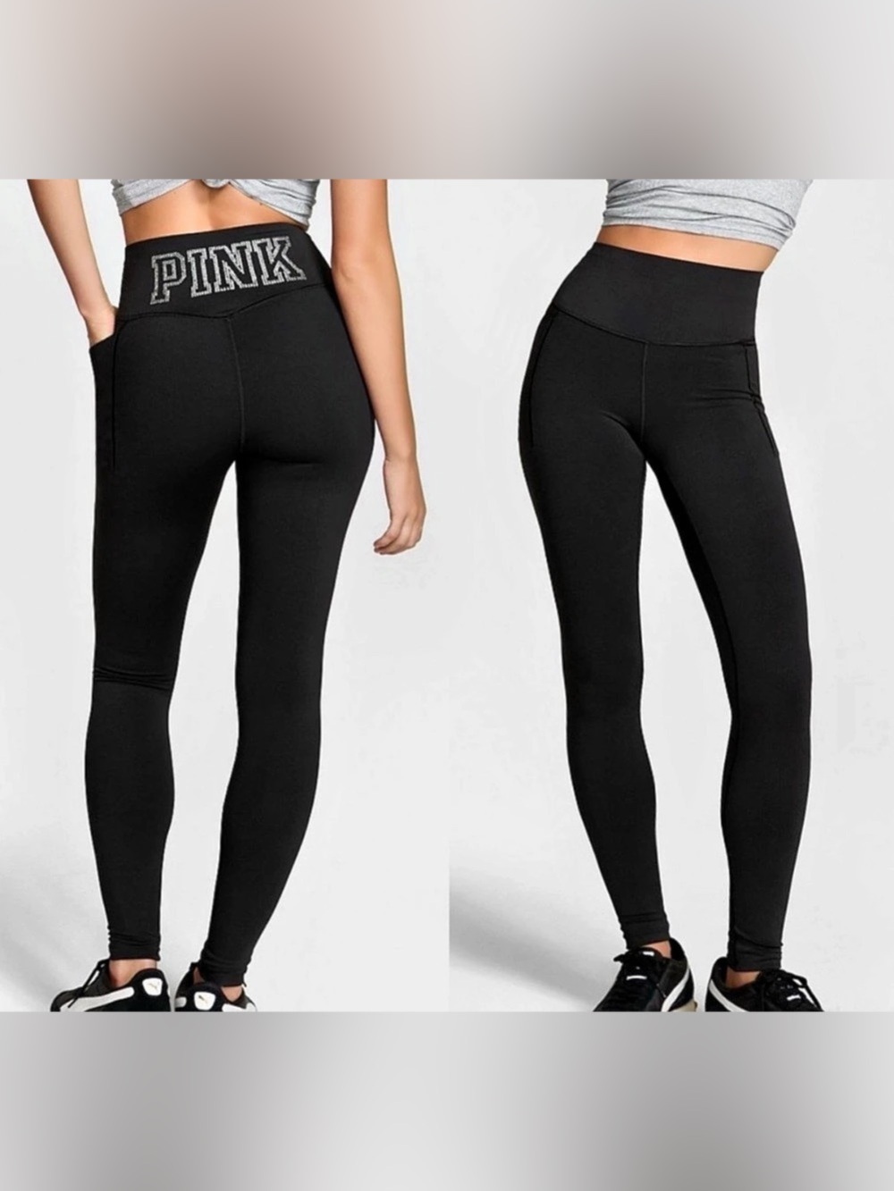 Relay Leggings by By Victoria's Secret PINK with rhinestone logo